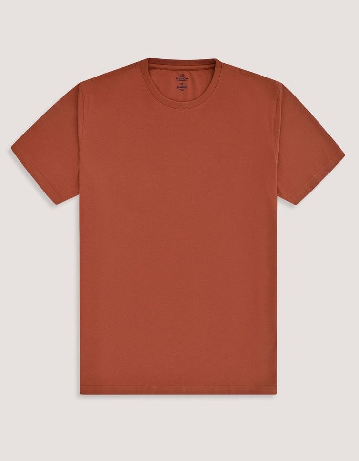 Waffle-Knit Henley – Rust