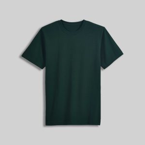 Fitted Scoop Neck T-Shirt – Forest Green