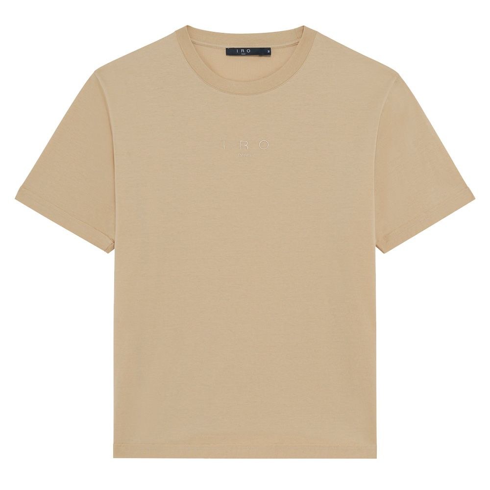 Soft Drape V-Neck T-Shirt – Sand