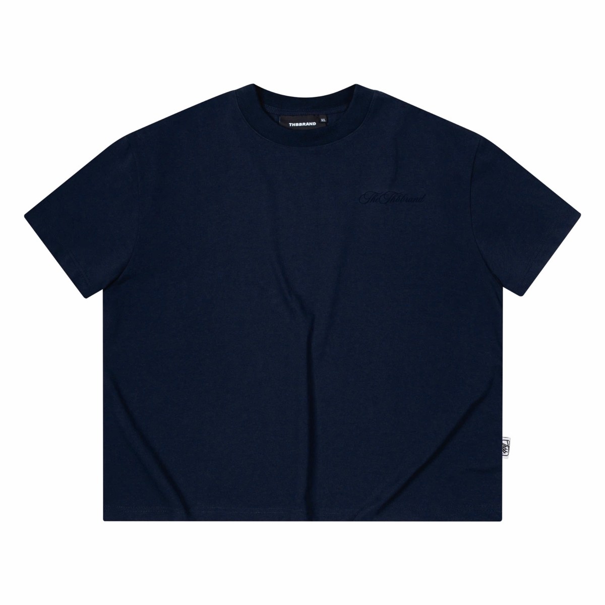 Waffle-Knit Henley – Navy