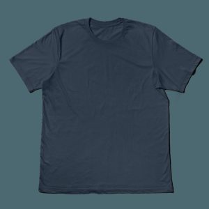 Fitted Scoop Neck T-Shirt – Slate Blue