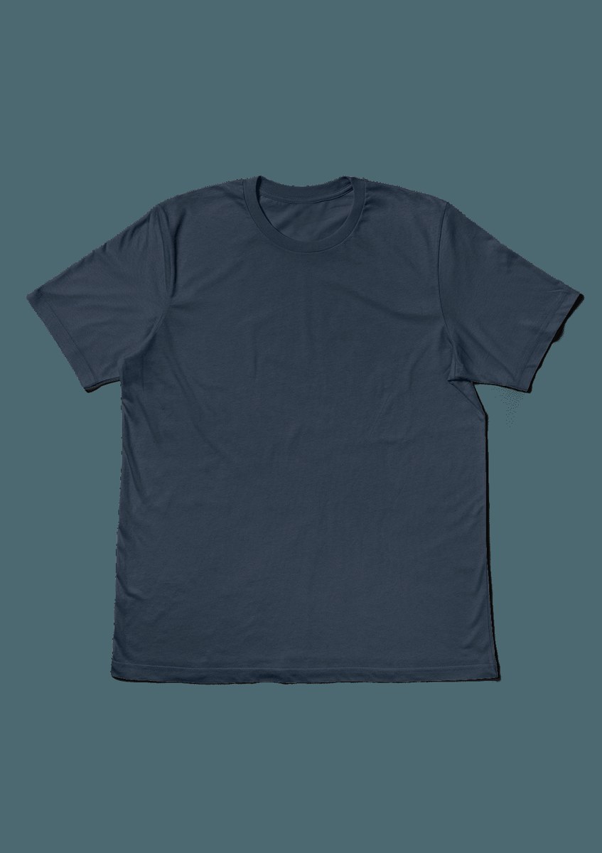 Fitted Scoop Neck T-Shirt – Slate Blue